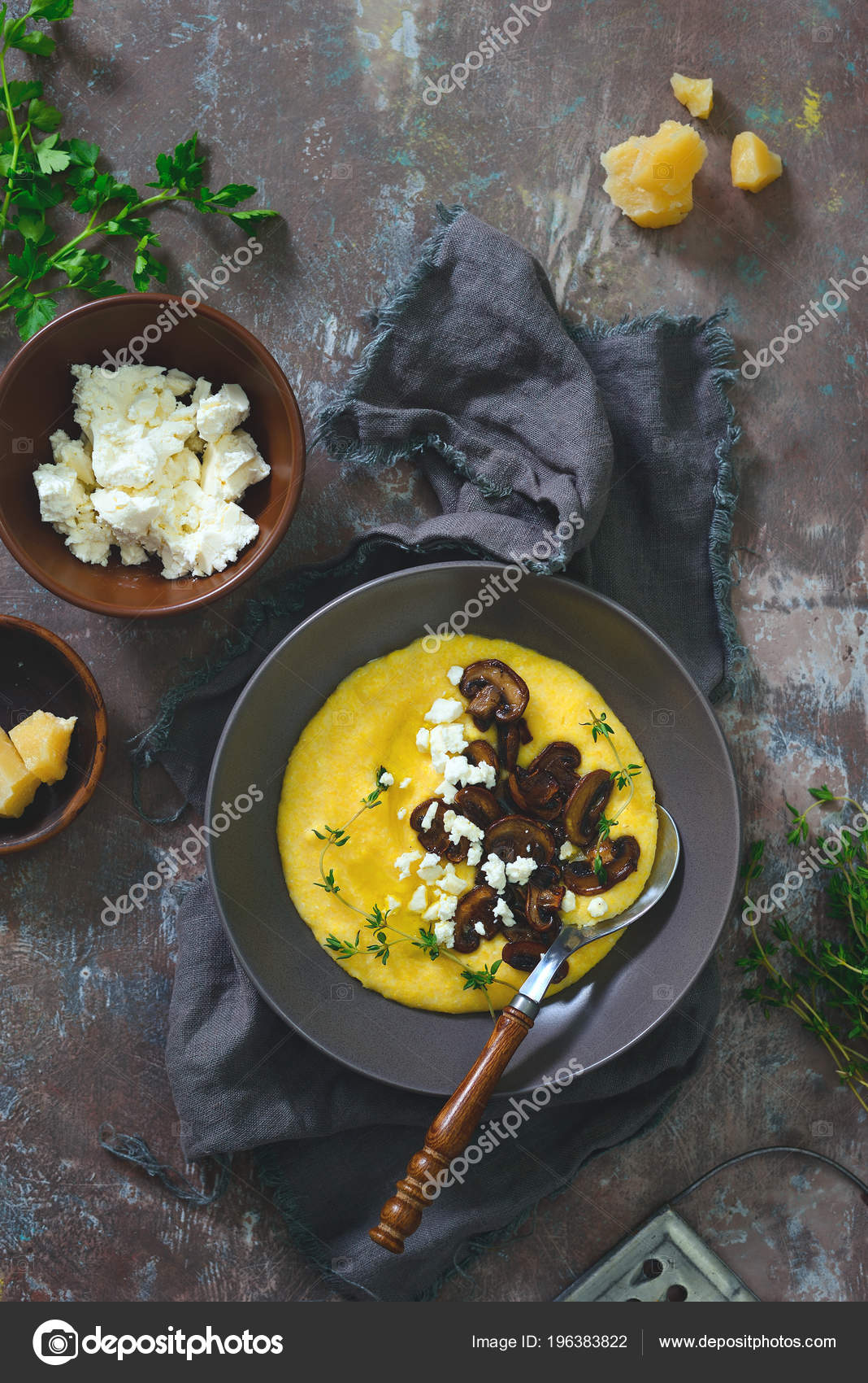 Domates ve Peynirli Polenta Domates ve Peynirli Polenta