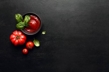 Domates sosu veya ketçap konsepti