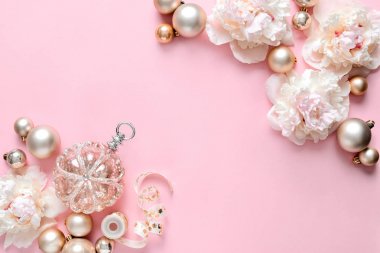 Bir tebrik için kopya alanı ile Noel lüks hediyelik eşya kavramı 