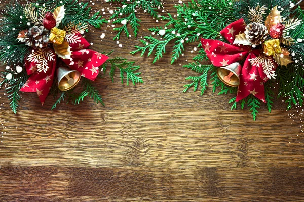 Natal ou Noel fundo com espaço em branco para saudações — Fotografia de Stock