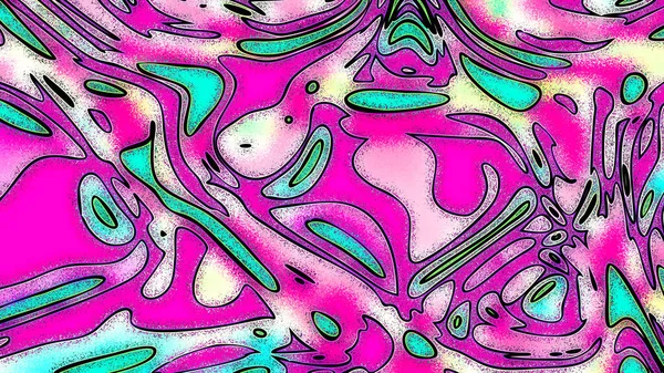 迷幻的粉色街道涂鸦背景 抽象的艺术流体嬉皮士模板 — 图库照片