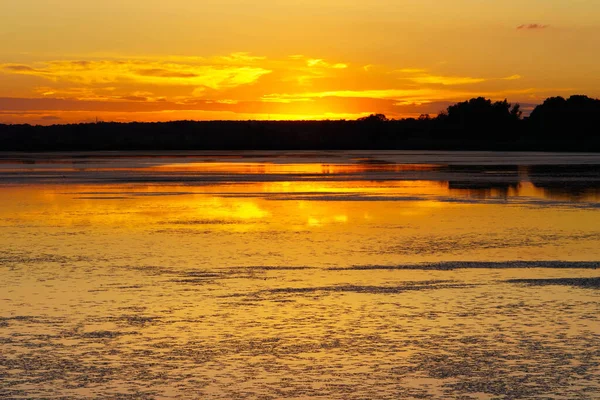 Sunset lake water horizon landscape. Sunset lake water. Sunset lake landscape. Sunset lake reflection