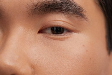 Yakışıklı bir adamın yakın portresi.