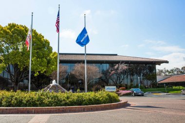 Milpitas, Ca, Usa - 26 Mart 2019: Micron Technology Inc. Yarı iletken cihazlarda, dinamik rastgele erişimli bellek, flash bellek, Usb flash sürücüler, katı hal sürücüleri.