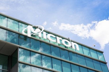 Milpitas, Ca, Usa - 26 Mart 2019: Micron Technology Inc. Yarı iletken cihazlarda, dinamik rastgele erişimli bellek, flash bellek, Usb flash sürücüler, katı hal sürücüleri.