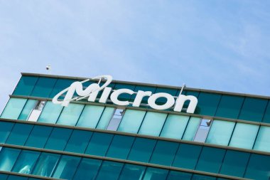 Milpitas, Ca, Usa - 26 Mart 2019: Micron Technology Inc. Yarı iletken cihazlarda, dinamik rastgele erişimli bellek, flash bellek, Usb flash sürücüler, katı hal sürücüleri.