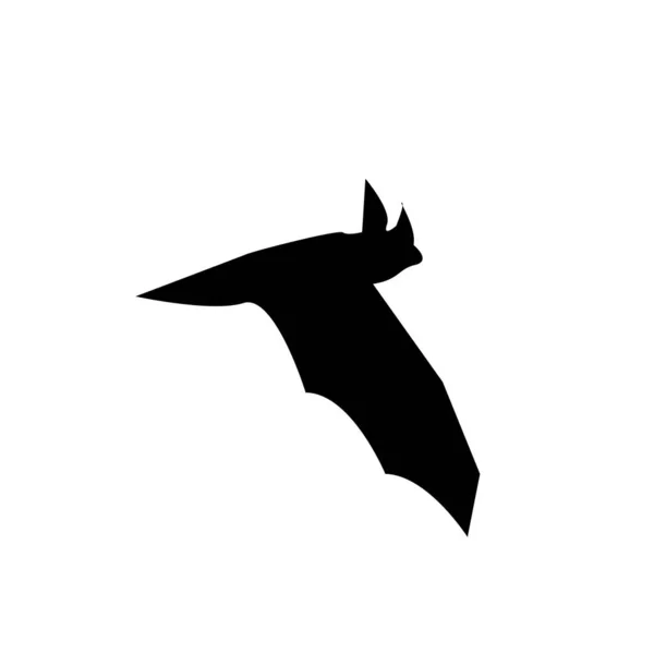 Νυχτερίδα Βρικόλακα Σιλουέτα Νυχτερίδες Χαλογουίν — Φωτογραφία Αρχείου