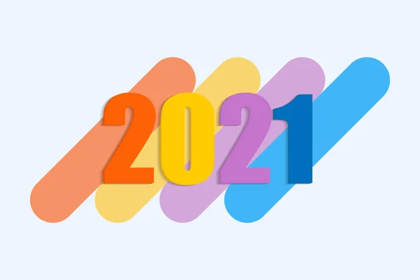 2021 Gott Nytt Och God Jul Bakgrund Illustration Banner Gratulationskortglad — Stockfoto