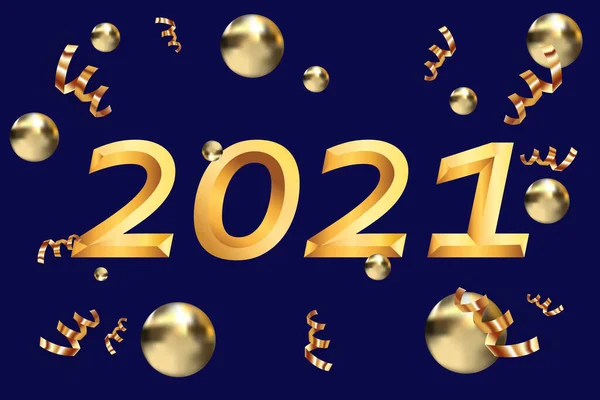 2021 Gott Nytt Och God Jul Bakgrund Illustration Banner Gratulationskortglad — Stockfoto