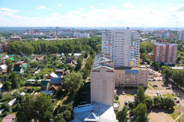 Κορυφαία Άποψη Των Νέων Κτιρίων Στην Πόλη Ρωσία — Φωτογραφία Αρχείου