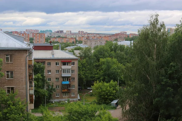 Вид Воздуха Городские Кварталы — стоковое фото