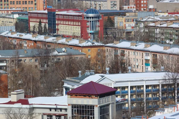 Вид Повітря Міські Квартали — стокове фото