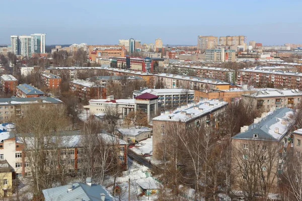 Vue Aérienne Des Blocs Ville — Photo