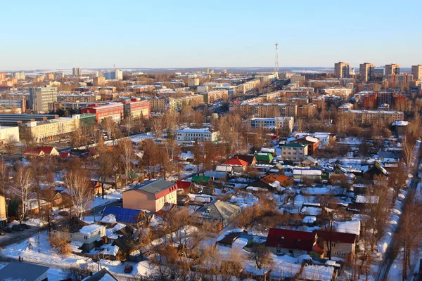 Вид Повітря Міські Квартали — стокове фото