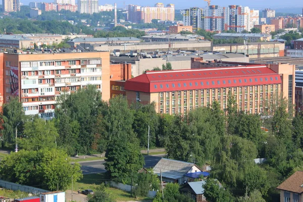 Luchtfoto Van Stadsblokken — Stockfoto