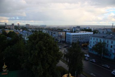 Şehir bölgelerinin üst görünümü