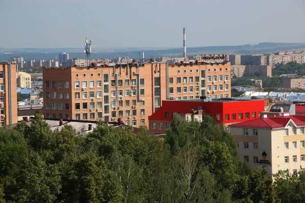 Blick Von Oben Auf Die Stadtteile — Stockfoto