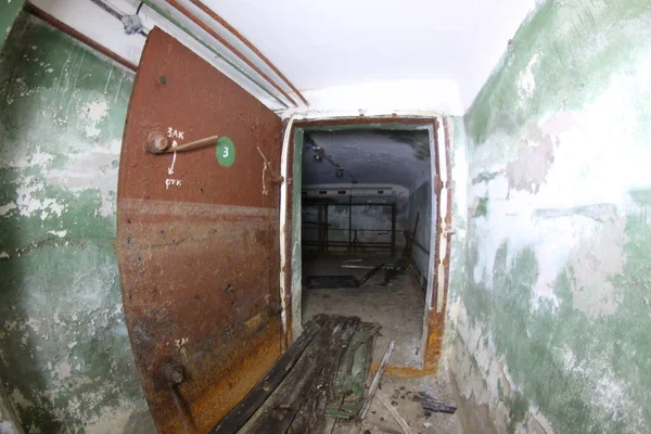 Chambres Abri Bombes Inondé Abandonné — Photo