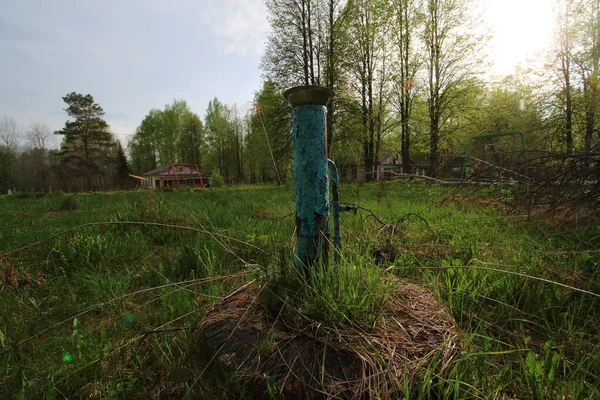 Abandoned Children Camp Building Territory — Stock Photo, Image