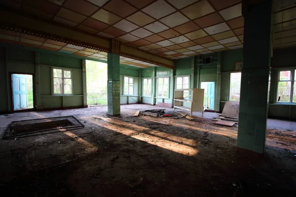 Edificio Territorio Abandonados Del Campamento Niños — Foto de Stock