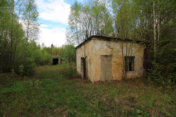 Территория Заброшенной Базы Отдыха — стоковое фото