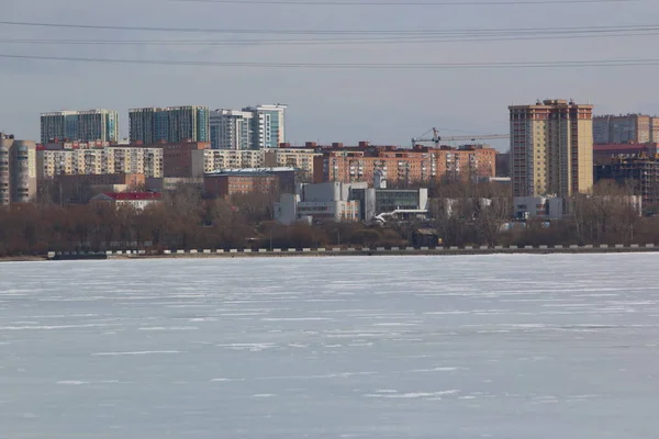 Вид Город Городского Пруда — стоковое фото