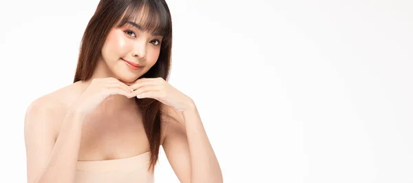 Beauty Asian Women Portrait Face Skin Care Healthy Skin — Stock Photo, Image