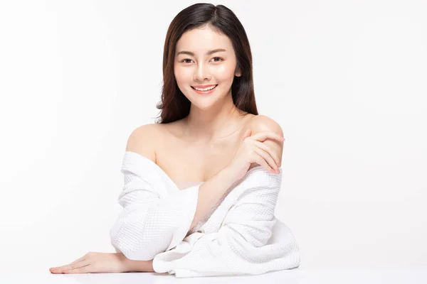 Beauty Asian Women Portrait Face Skin Care Healthy Skin — Stock Photo, Image