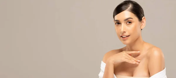 Schönheit Asiatische Frauen Porträt Gesicht Mit Hautpflege Gesund Und Haut — Stockfoto