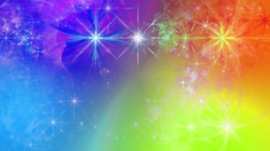 Psikedelik büyüleyici renk soyut fraktal arkaplan değişimi karmaşık değişen dalgalı uzay çiçekleri parlak renklerde.