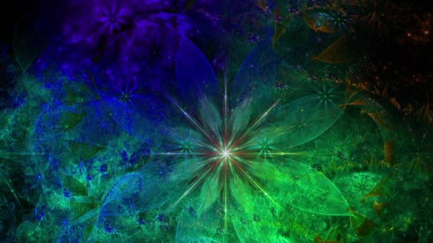 Psychedelic Mesmerizing Color Changing Abstract Fractal Background Intricate Changing Wavy — Stock Video