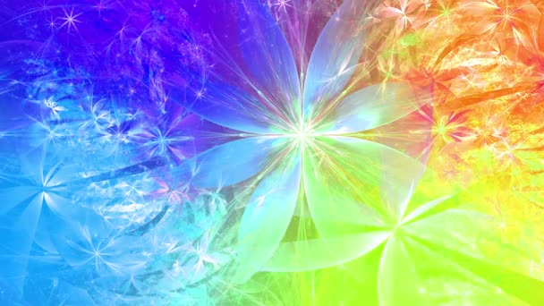 Psychedelic Mesmerizing Color Changing Abstract Fractal Background Intricate Changing Wavy — Stock Video