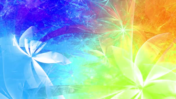 Psychedelic Mesmerizing Color Changing Abstract Fractal Background Intricate Changing Wavy — Stock Video