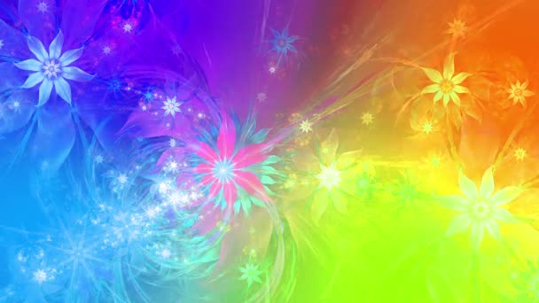 Psychedelic Mesmerizing Color Changing Abstract Fractal Background Intricate Changing Wavy — Stock Video