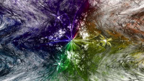 Psychedelische Wellige Und Wellenförmige Hypnotisierende Farbwechsel Abstrakten Fraktalen Hintergrund Mit — Stockvideo