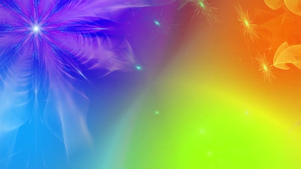 Ψυχεδελική Μαγευτική Χρώμα Αλλάζει Αφηρημένη Fractal Φόντο Περίπλοκη Αλλαγή Κυματιστά — Αρχείο Βίντεο