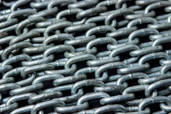 Full Screen Metal Chain Chains Rows — Stock Photo, Image