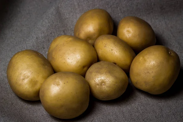 Monte Batatas Num Despedimento Colheita Agricultura — Fotografia de Stock