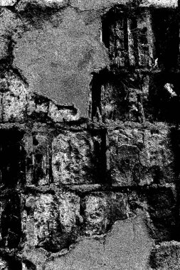 Arka plandaki eski tuğla duvar