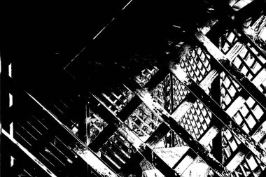 Soyut arkaplan. Monokrom dokusu. Siyah ve beyaz desenli arkaplan. 