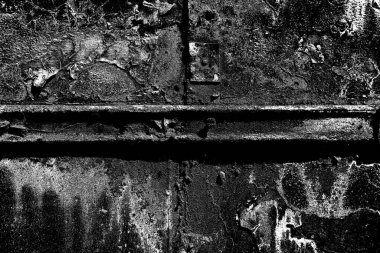 Dökülen boya paslı metal dokusu