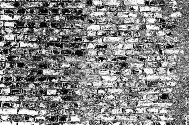 Eski model tuğla duvarın arka planı