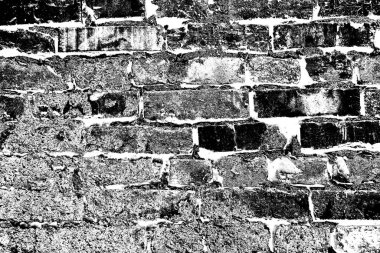 Eski model tuğla duvarın arka planı