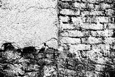 Eski model tuğla duvarın arka planı