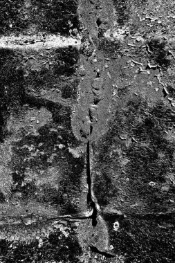 Çizik ve çatlaklarla metal doku