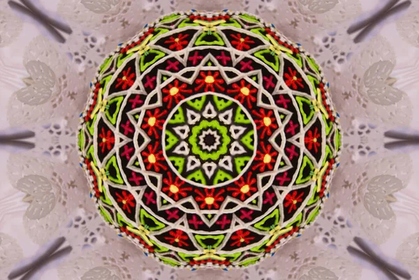Absztrakt Kaleidoszkóp Háttér Multicolor Kaleidoszkóp Textúra — Stock Fotó