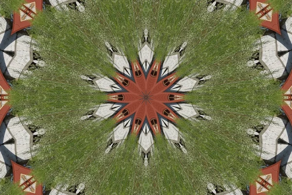 Abstraktes Kaleidoskop Mehrfarbiges Kaleidoskop — Stockfoto