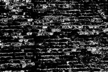 Eski model tuğla duvarın arka planı