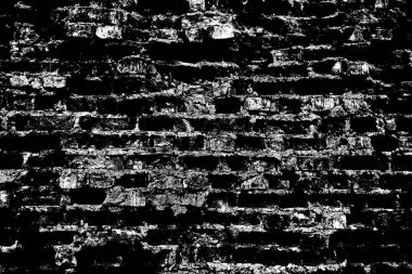 Eski model tuğla duvarın arka planı