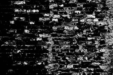 Eski model tuğla duvarın arka planı